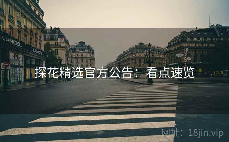 探花精选官方公告：看点速览