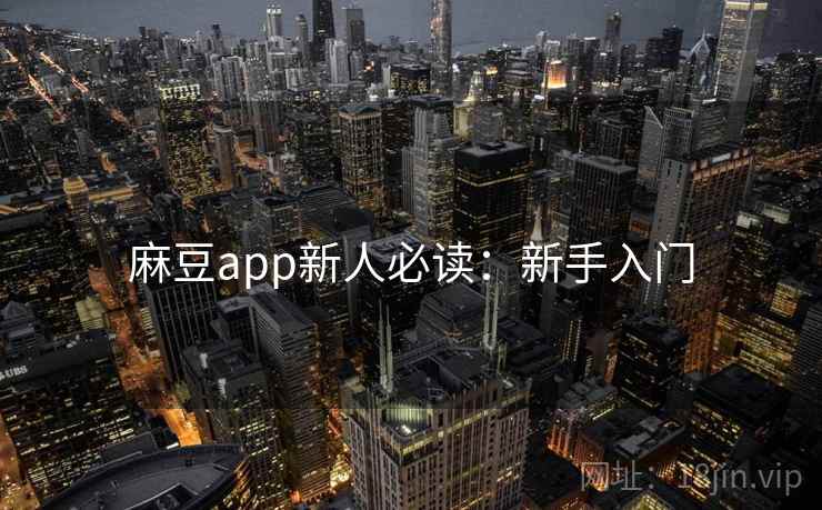 麻豆app新人必读：新手入门