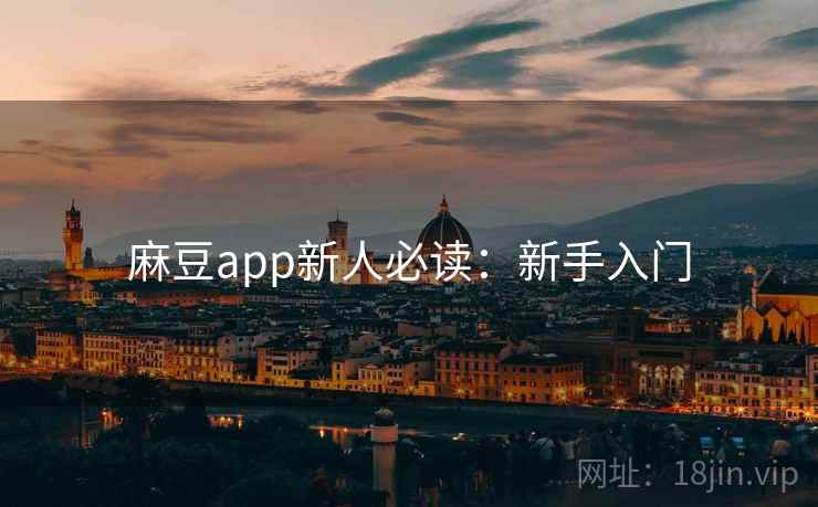 麻豆app新人必读:新手入门 麻豆app新人必读:新手入门